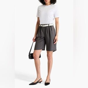 BRUNELLO CUCINELLI Bead-embellished cotton jersey T-shirt Size 1 (US 2-4)